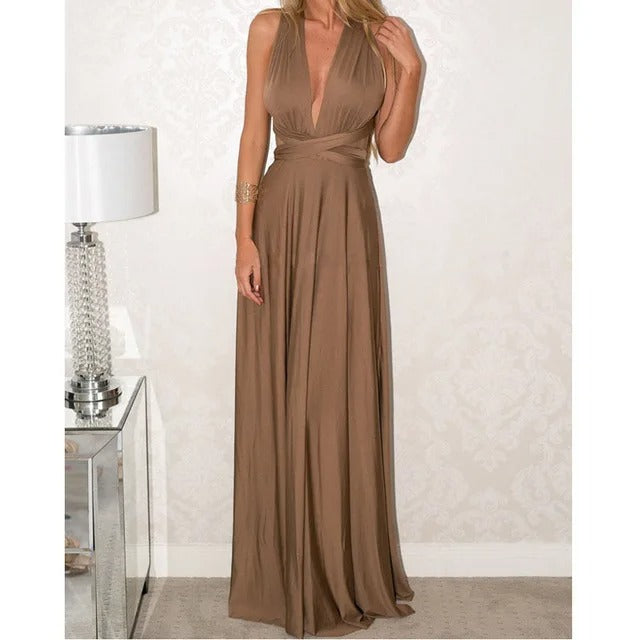 Saphira – Long bohemian dress with an imperial look