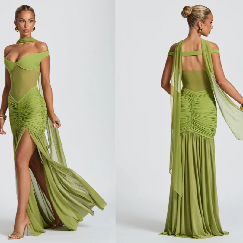 Alaia Maxi Dress - Olive