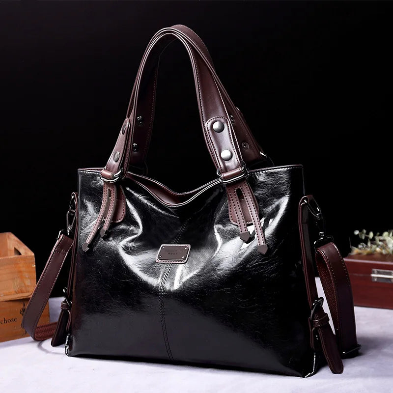 Nayah – Sac fourre-tout vintage en cuir souple