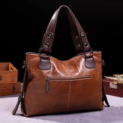 Nayah – Sac fourre-tout vintage en cuir souple