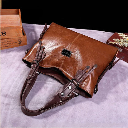 Nayah – Sac fourre-tout vintage en cuir souple